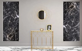 Consola Arab, Mauro Ferretti, 96.5x41x78 cm, fier, auriu