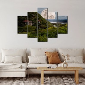 Tablou - peisaj cu luna (150x105 cm)