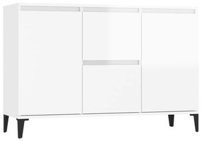 806118 vidaXL Servantă, alb extralucios, 104x35x70 cm, PAL
