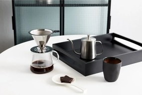 Espressor moka argintiu din oțel inoxidabil 500 ml Slow Coffee – Leopold Vienna