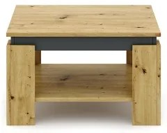 Masă de cafea OLAF, stejar artisan/antracit