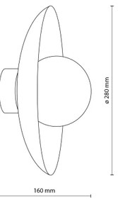 Aplică SLATE 1xG9/8W/230V d. 28 cm verde