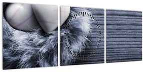 Tablou - Cuibul dragostei (cu ceas) (90x30 cm)
