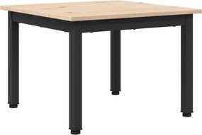 vidaXL Masă de cafea natural 50 x 50 x 36 cm Lemn de pin masiv