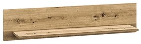 Raft suspendat Nevio 22, 110 cm - stejar artizanal / negru