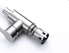 Baterie bucătărie cu pipă flexibilă - 270 oțel inoxidabil Cromat P14A