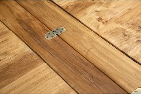 Masa pliabila, L90(180) 90 H80 cm, culoare natur gri antic, Lemn masiv