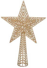 Vârf auriu pentru pomul de Crăciun Unimasa, ø 25 cm