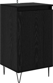 vidaXL Bufet Pe perete Stejar Negru 40 x 35 x 70 cm Lemn compozit