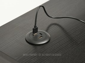 Masă PC Osto 100 (lemn negru + negru). 1109817