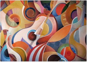 Tablou - Abstract muzical (70x50 cm)
