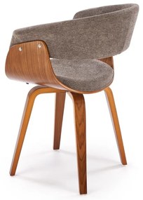 Scaun K545 gri/nuc H83 cm