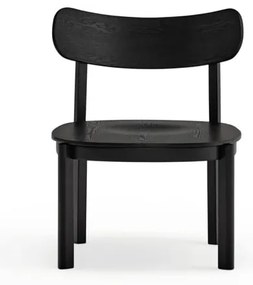 Fotoliu dining negru în decor frasin Nara - Teulat