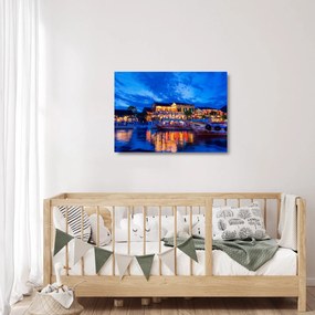 Tablou pe sticlă - Orașul de noapte Hoi An, Vietnam (70x50 cm)