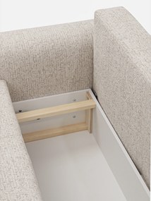 Canapea extensibilă Velamo - chenille bej deschis Bella 05