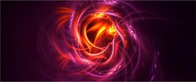 Tabloul cu abstracțiune modernă care luminează (120x50 cm)