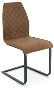 Set masa extensibila Xavier L160-250 cm + 6 scaune K265 maro/stejar miere/negru
