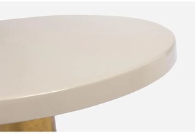 Masuta de cafea din metal crem Nalima