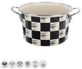 Orion Oală emailată Șah Lem, 3 l, diametru 20 cm