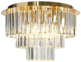 Plafonieră MILANO 6xE14/40W/230V auriu