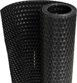 vidaXL Paravan pentru balcon, negru, 500x100 cm, poliratan