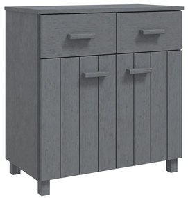 340438 vidaXL Servantă „HAMAR”, gri închis, 79x40x80 cm, lemn masiv pin