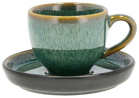 Ceașcă verde pentru espresso din ceramică 70 ml Gastro Green/Black – Bitz