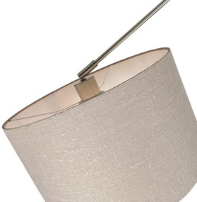 Lampă suspendată din oțel cu umbră ajustabilă de 35 cm taupe - Blitz II