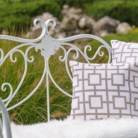 BAN604 - Banca gradina Metalica, terasa, balcon, spatiu verde - Neagra, Alba, Maro sau Verde