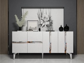 Dulap Vekika 1 (albă + argintiu) . 1093526