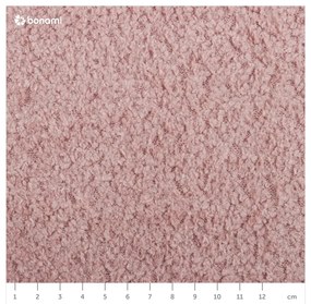 Fotoliu de relaxare roz cu tapițerie bouclé Kukumo – Ame Yens