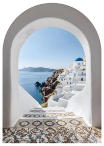 Tablou din sticlă 70x100 cm Oia – Styler