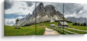 Tablou - În munții austrieci (cu ceas) (90x30 cm)