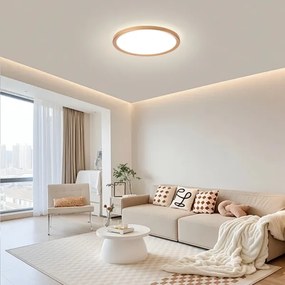 Brilagi - Plafonieră LED pentru baie ULTRA SLIM LED/24W/230V Ø 42 cm roz auriu IP54