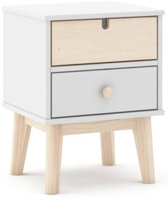 Noptieră de copii albă Estefania – Marckeric