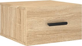 vidaXL Noptieră de perete, stejar sonoma, 35x35x20 cm
