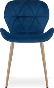 Scaun de masa MANGO VELVET, albastru