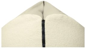 Fotoliu puf pentru copii gri deschis cu tapițerie din țesătură bouclé Clip Clap 115 – SLOWDOWN