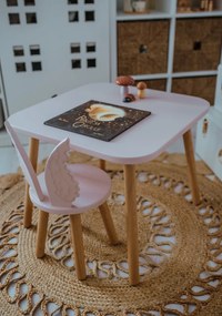 Set masuta cu scaun copii ingeras roz
