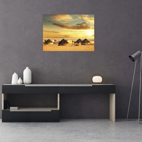 Tablou - Colibe în deșert (70x50 cm)