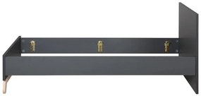 Pat pentru copii negru 90x200 cm Jara – Roba