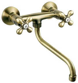 Baterie pentru chiuvetă/lavoar FERRO ANTICA bronz