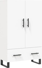 vidaXL Dulap înalt, alb, 69,5x31x115 cm, lemn prelucrat