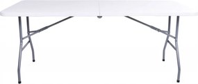 Masa catering CATERON 70x180 cm, albă
