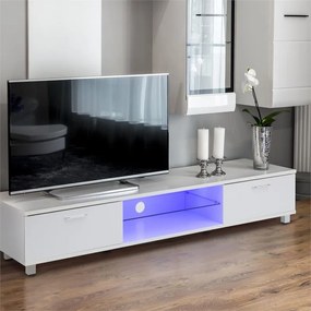 Keira Lowboard TV Board LED corpde iluminat schimbare de culoare albă