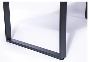 Set 4 scaune din ratan Gabriela și masă neagră Strong - Bonami Essentials