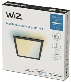 WiZ - Plafonieră LED SUPERSLIM dimabilă 12W 230V negru Wi-Fi