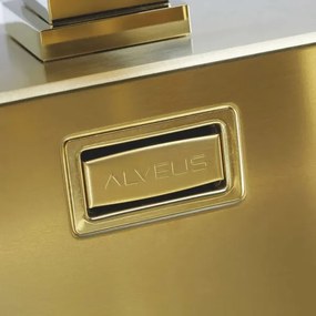 Chiuvetă de bucătărie ALVEUS 1106867 PURE 52,5x51,5 cm auriu