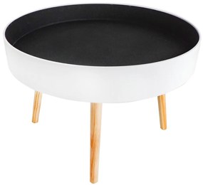 Masă de cafea rotundă cu depozitare 60 cm