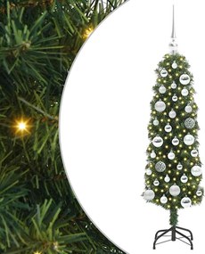 vidaXL Brad de Crăciun artificial Verde 120 cm PVC și oțel și plastic